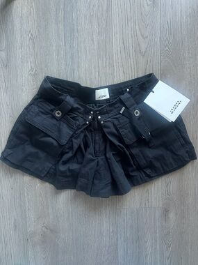 Isabel Marant Black Utility Pocket Shorts